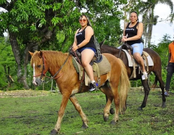 Horseback riding in the Dominican Jungle